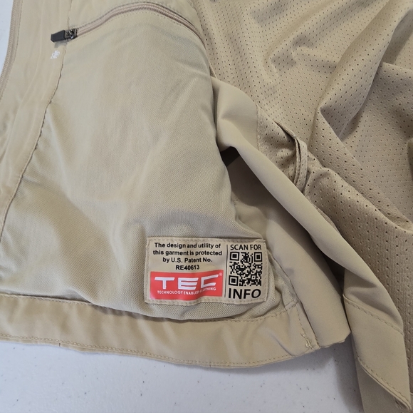 Scottevest Men's RFID Travel Vest Beige Medium Outdoor Pockets - Picture 13 of 14
